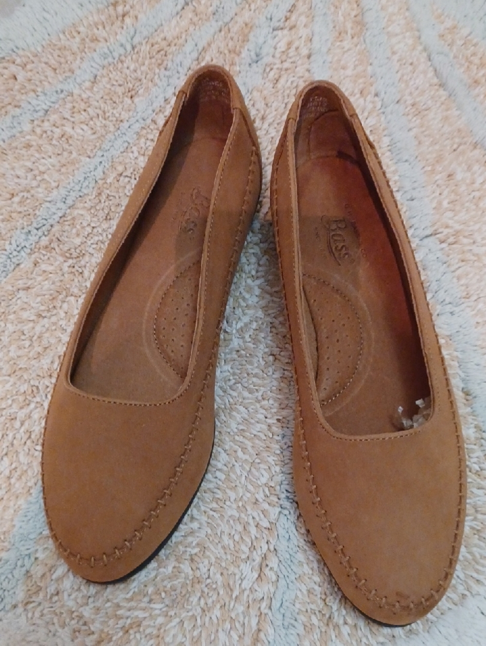 G.H. Bass & Co. Tan Suede Slip-On Loafers